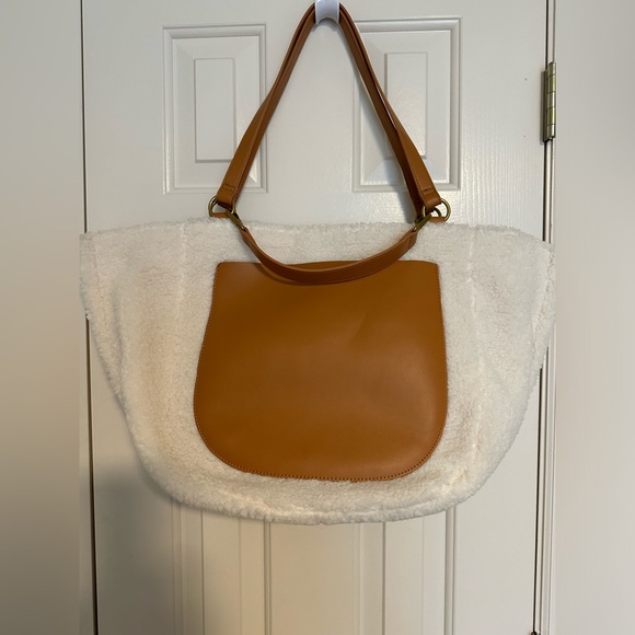 Anthropologie Highlands Faux Sherpa Tote New w/out Tags - Picture 1 of 7